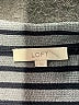 Ann Taylor LOFT 100% Cotton Stripes Gray Blazer Size L - photo 6