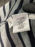 Ann Taylor LOFT 100% Cotton Stripes Gray Blazer Size L - photo 7