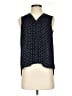 Ann Taylor 100% Polyester Polka Dots Blue Sleeveless Blouse Size S (petite) - photo 1