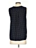 Ann Taylor 100% Polyester Polka Dots Blue Sleeveless Blouse Size S (petite) - photo 2