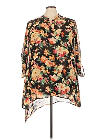 Cha Cha Vente Long Sleeve Blouse (view 1)