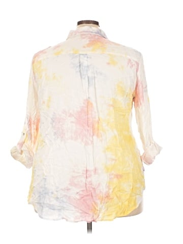 Como Vintage 3/4 Sleeve Button-Down Shirt (view 2)