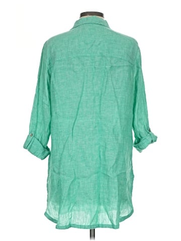 Sigrid Olsen 3/4 Sleeve Button-Down Shirt (view 2)