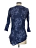 Pappagallo 100% Cotton Blue 3/4 Sleeve Blouse Size S - photo 2