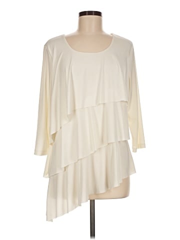 Susan Graver 3/4 Sleeve Blouse (view 1)