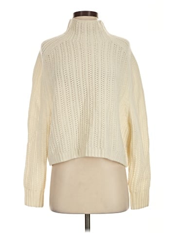 Madewell Pointelle-Stitch Mockneck Sweater (view 1)