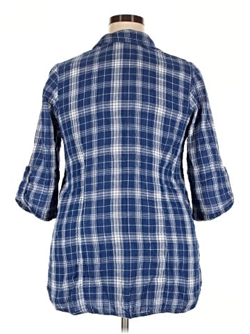 Lane Bryant 3/4 Sleeve Button-Down Shirt (view 2)