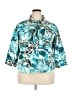 Westbound Print Teal Jacket Size 2X - photo 1