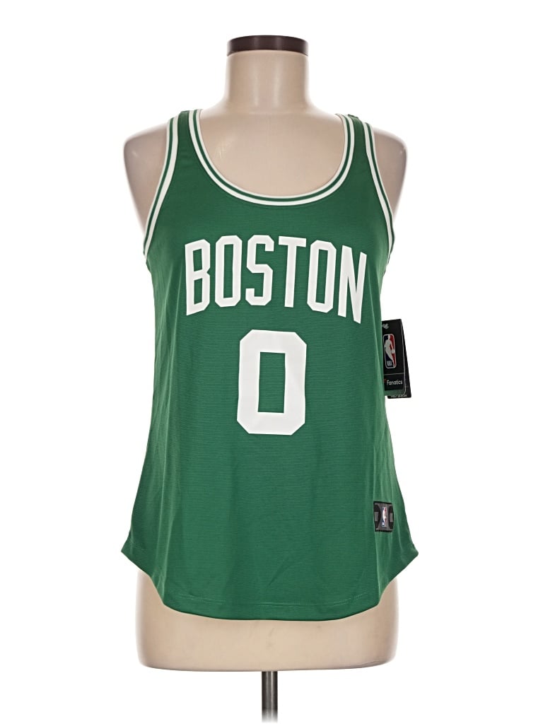 Pre-owned Fanatics Tank Top Green Halter Neckline Tops