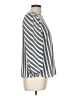 Ann Taylor LOFT 100% Polyester Silver 3/4 Sleeve Blouse Size Lg Petite - photo 4