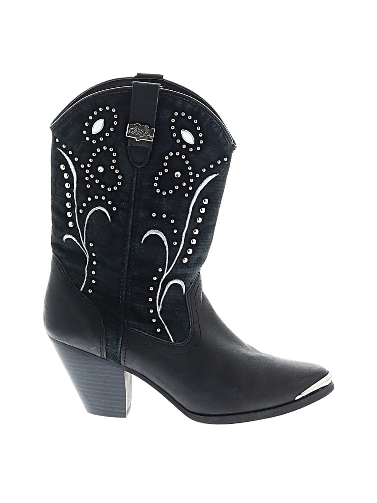 Pre-owned Dingo Boots In Black