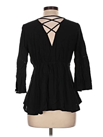 No Boundaries 3/4 Sleeve Blouse (view 2)