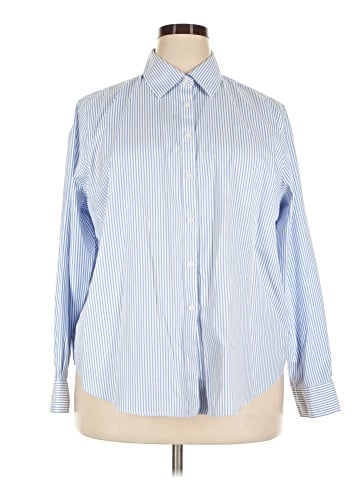 Jones New York Signature Long Sleeve Button-Down Shirt (view 1)