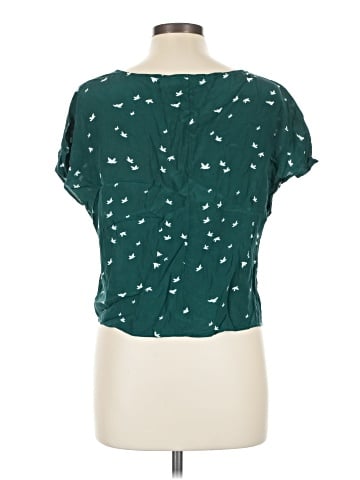Amour Vert Short Sleeve Silk Top (view 2)