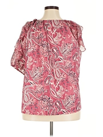 Perseption Concept Short Sleeve Blouse (view 2)