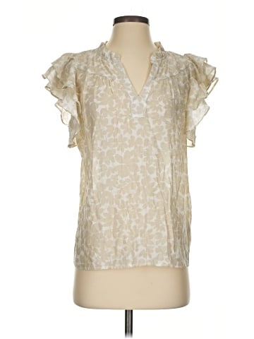 Como Black Short Sleeve Blouse (view 1)