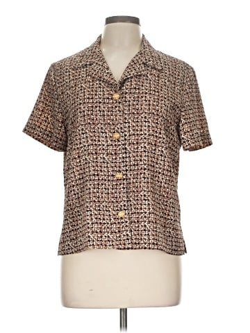 Leslie Fay Short Sleeve Blouse (view 1)