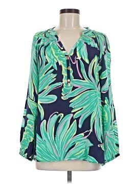 Lilly Pulitzer Long Sleeve Silk Top (view 1)
