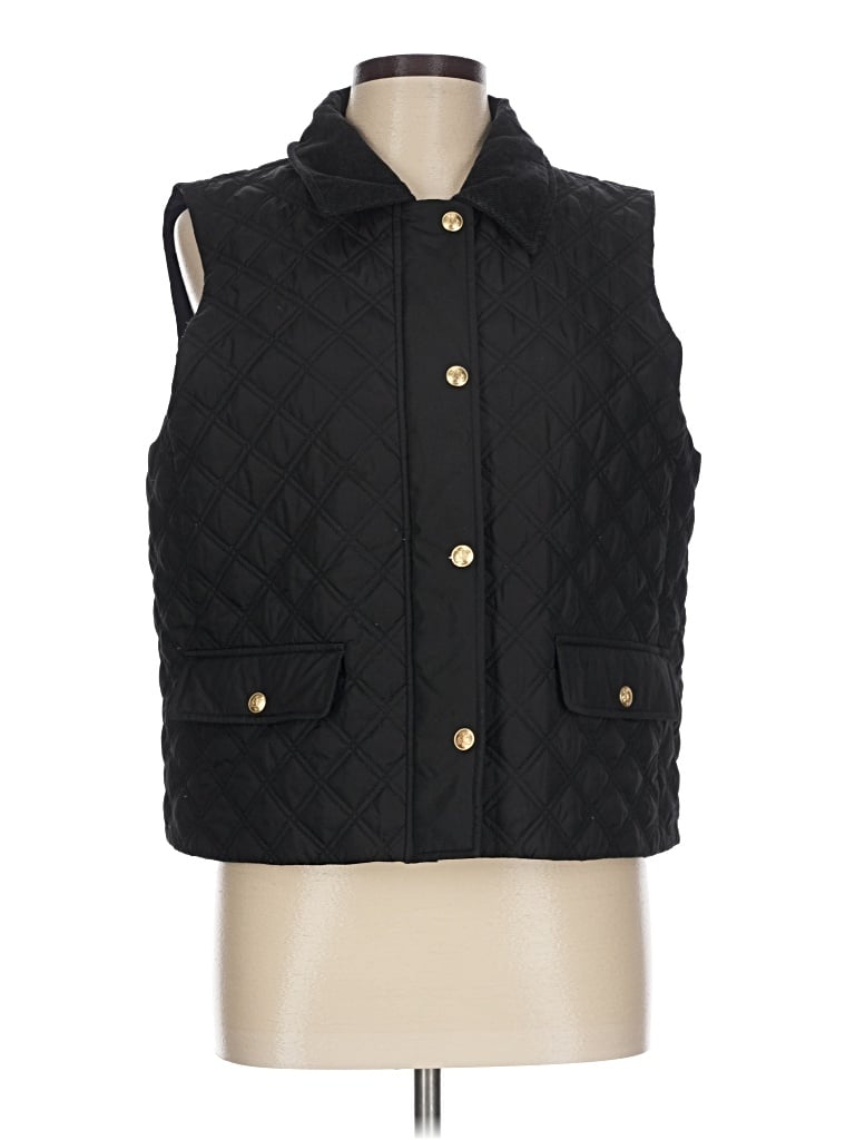 Pre-owned Jcrew Vest In Black