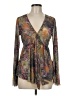 Shein Brown Long Sleeve Blouse Size 6 - photo 1