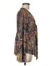 Shein Brown Long Sleeve Blouse Size 6 - photo 4