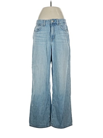 Madewell Petite Curvy Superwide-Leg Jeans in Ahern Wash: Airy Denim Edition (view 1)