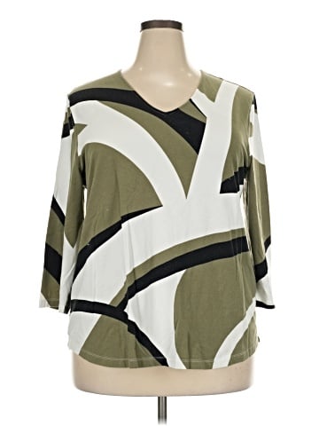 Weekends by Chico's 3/4 Sleeve T-Shirt (view 1)