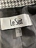 Le Suit 100% Polyester Houndstooth Gray Blazer Size 16 - photo 6