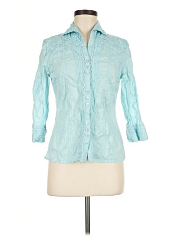 i.e. 3/4 Sleeve Button-Down Shirt (view 1)
