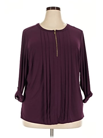 Roz & Ali 3/4 Sleeve Blouse (view 1)