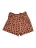 Violet Print Red Shorts Size S - photo 1