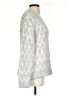 Ann Taylor LOFT Chevron-herringbone Silver Pullover Sweater Size S - photo 4