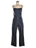 Reformation Stripes Blue Jumpsuit Size 8 - photo 1