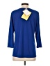 Bob Mackie 100% Polyester Stars Blue 3/4 Sleeve Top Size S - photo 2