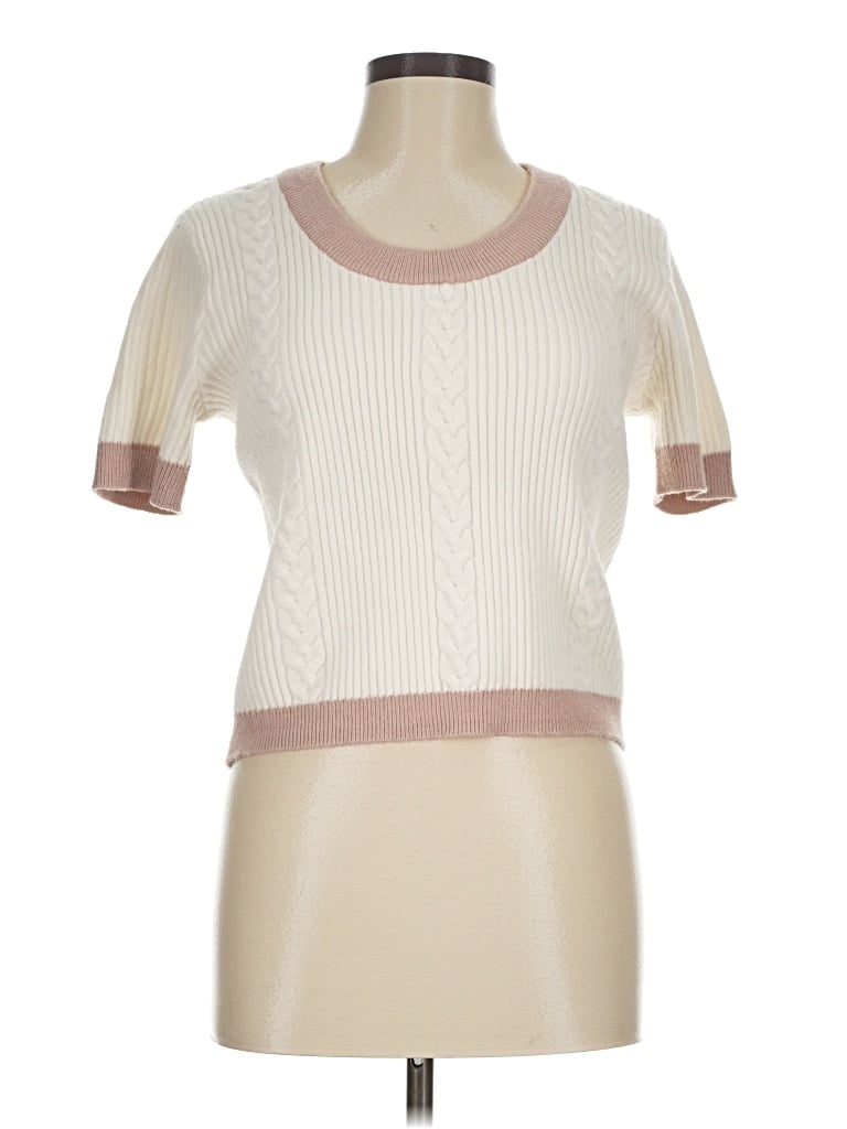 Pre-owned Steve Madden Sweater Vest In Ivory