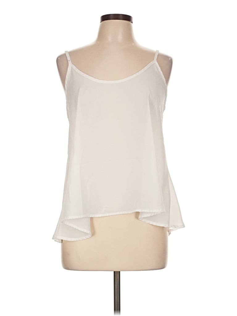 Pre-owned Active Usa Sleeveless Blouse In Ivory