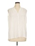 Context 100% Polyester Ivory Sleeveless Blouse Size XL - photo 1