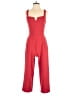Speechless Solid Red Jumpsuit Size S - photo 1