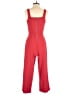 Speechless Solid Red Jumpsuit Size S - photo 2