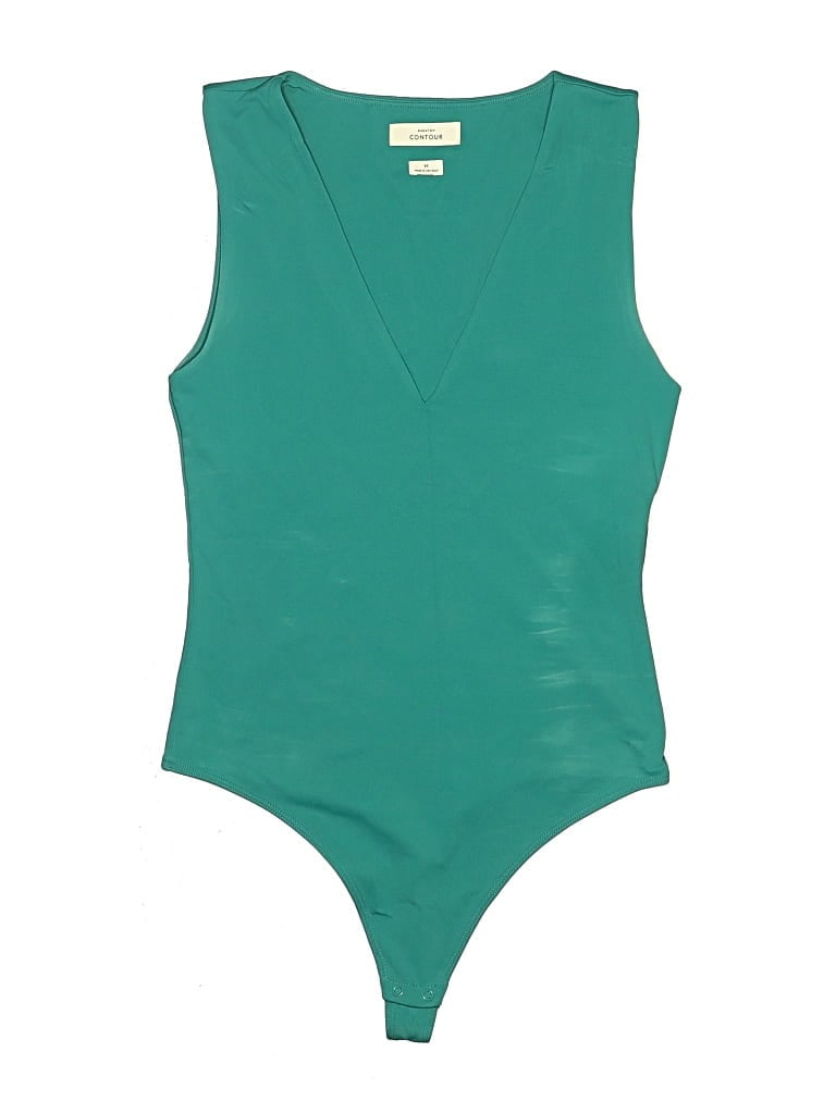 Pre-owned Babaton Bodysuit In Teal