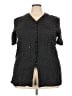 Pendleton 100% Rayon Polka Dots Black 3/4 Sleeve Button-Down Shirt Size 20 - photo 1