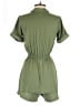 Blush 100% Polyester Solid Green Romper Size S - photo 2