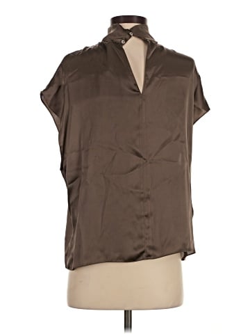 MNG Short Sleeve Silk Top (view 2)
