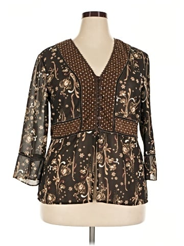 Emma James 3/4 Sleeve Blouse (view 1)
