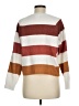 Pinque Stripes Brown Pullover Sweater Size M - photo 2