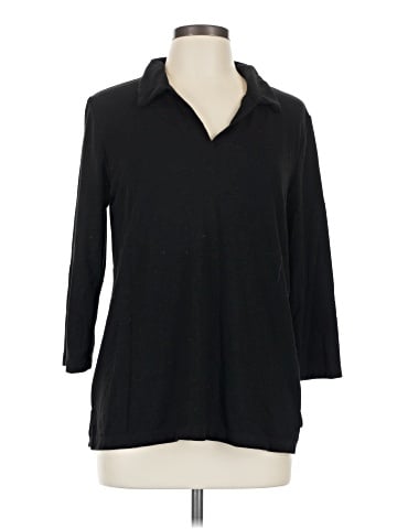 Matty M 3/4 Sleeve Button-Down Shirt (view 1)