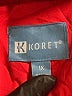 Koret 100% Polyester Red Raincoat Size 1X - photo 3