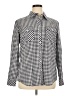 Bit & Bridle Houndstooth Silver Long Sleeve Button-Down Shirt Size XL - photo 1