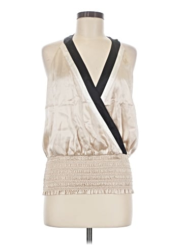 Bebe Sleeveless Silk Top (view 1)