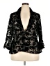 Alex Evenings Floral Black Blazer Size 2X - photo 1